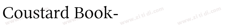 Coustard Book字体转换